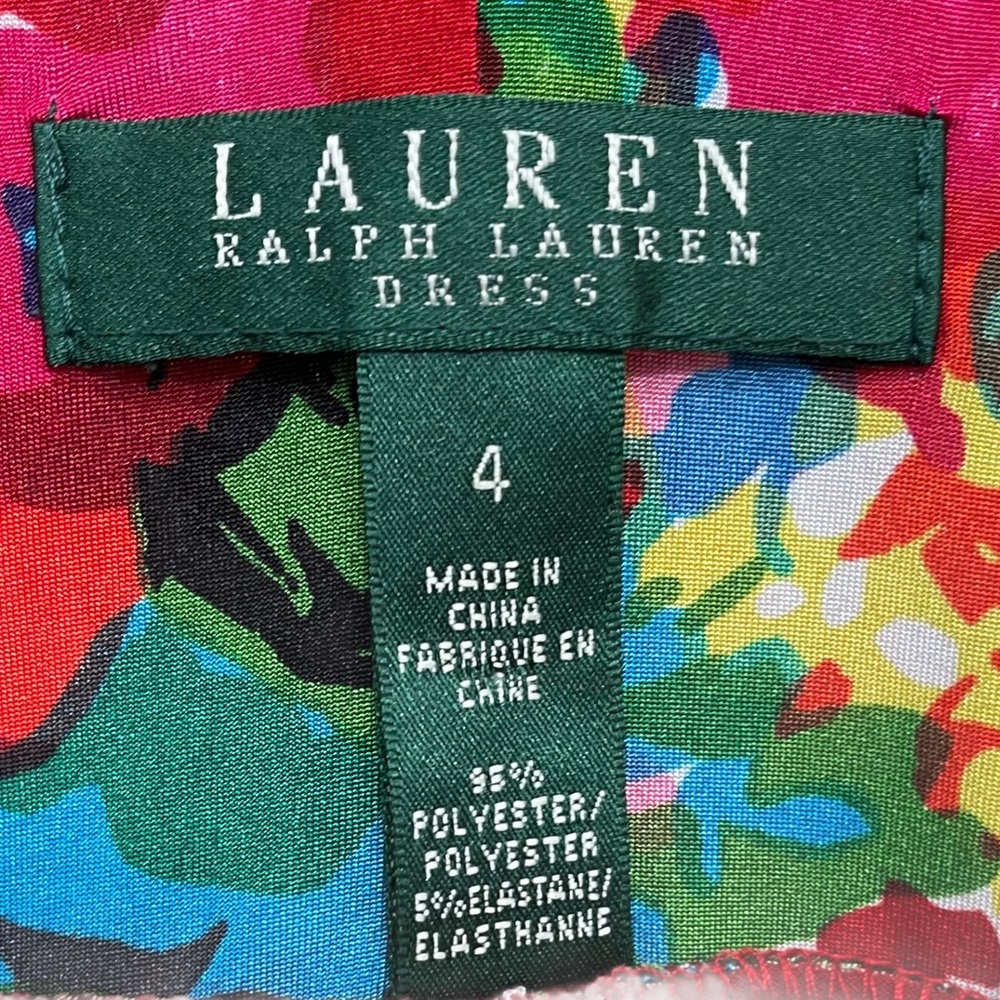Lauren Ralph Lauren size 4 color red green pink paint - Picture 4 of 12